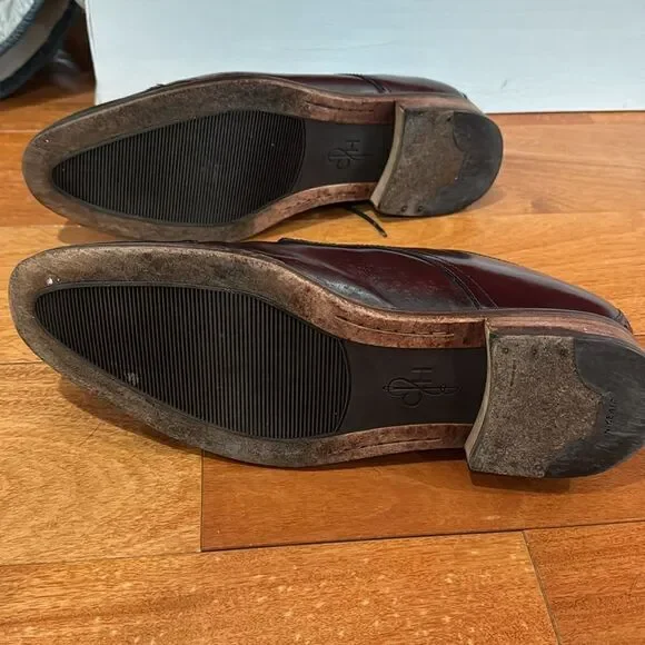 Cole Haan Mens Cap Toe C10840 Burgundy Leather Lace-up Oxfords Madison SZ 10.5M - Picture 11 of 15